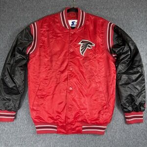 Atlanta Falcons Starter Jacket Mens M Bomber Varsity Stadium NFL